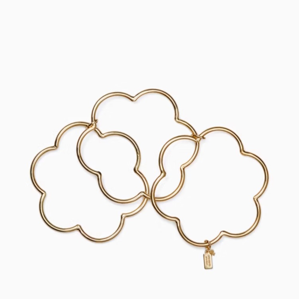 KATE SPADE Scrunched Scallops Stackable Bangle Set - WBRUF716